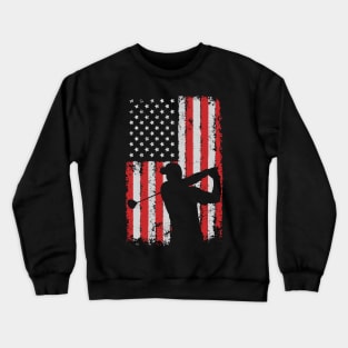 USA & Golf Flag Crewneck Sweatshirt